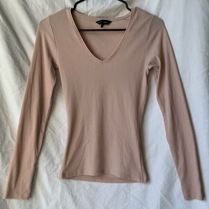 New Look Cream/Tan Top Size 8 Like New